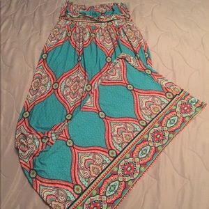 Women’s strapless maxi dress